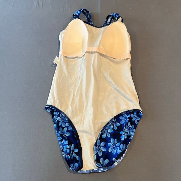 L.L. Bean Women's BeanSport Scoopneck Tanksuit - Size 14L NEVER WORN - Blue - Picture 3 of 11